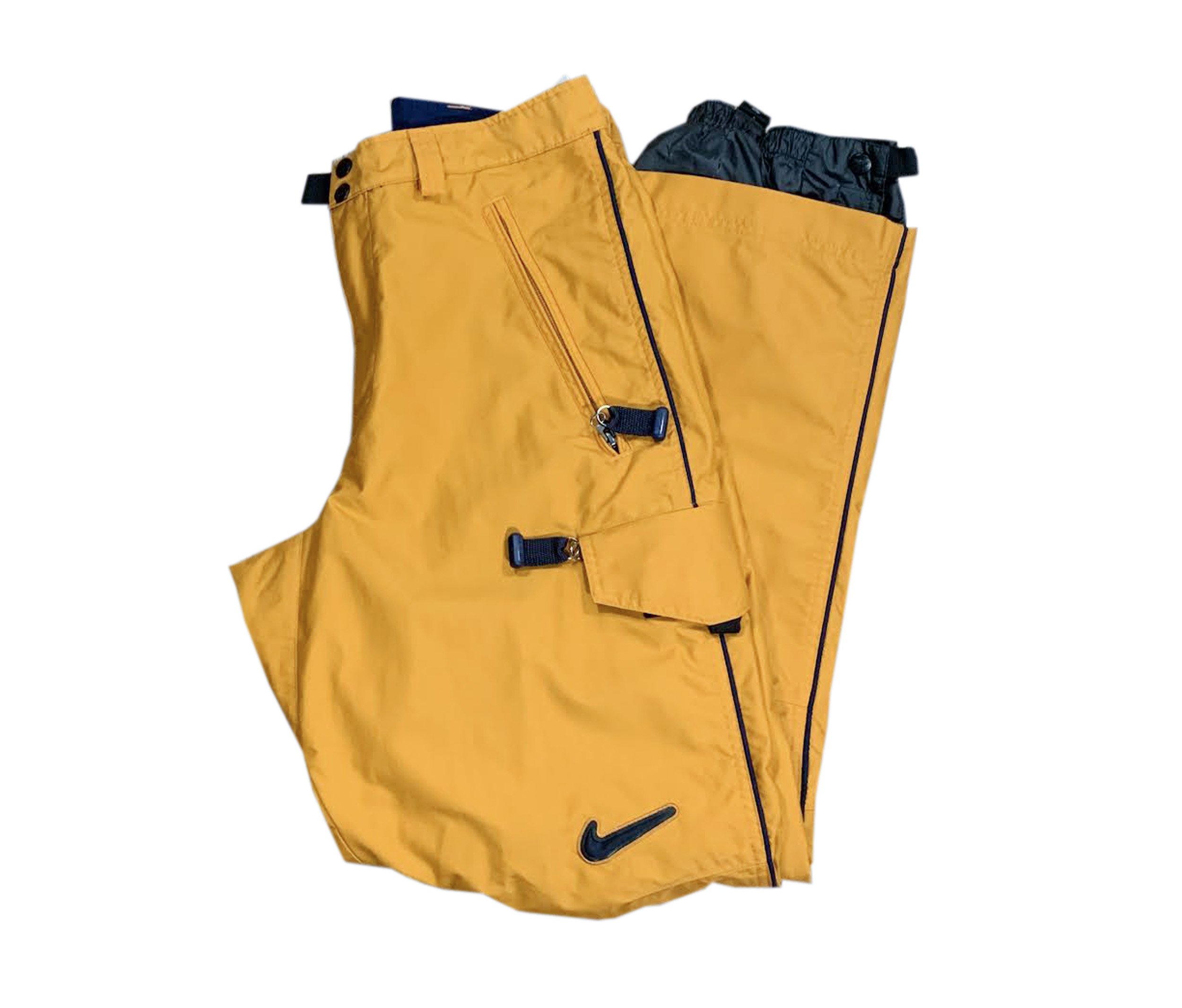 Vintage Nike ACG Cargo Orange / Navy Ski Pants (Size S) — RootsBK